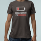 T-Shirt SOCIAL BATTERY: 1% Remaining T-Shirt – Funny Introvert Graphic Tee