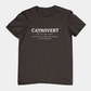 T-Shirt Catrovert Definition Shirt – Funny Introvert Cat Lover T-Shirt