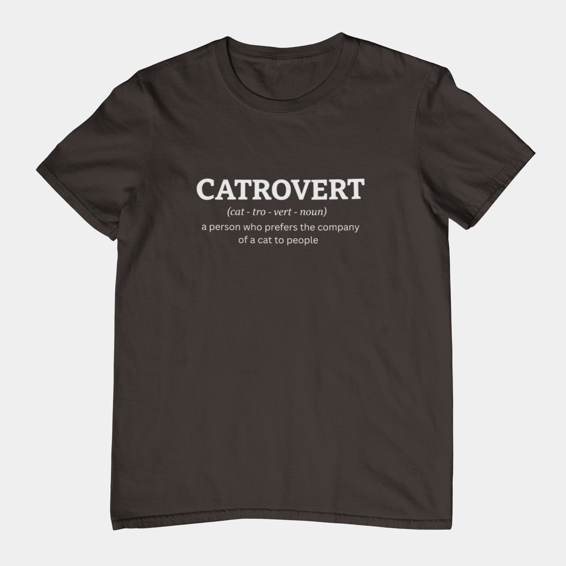 T-Shirt Catrovert Definition Shirt – Funny Introvert Cat Lover T-Shirt
