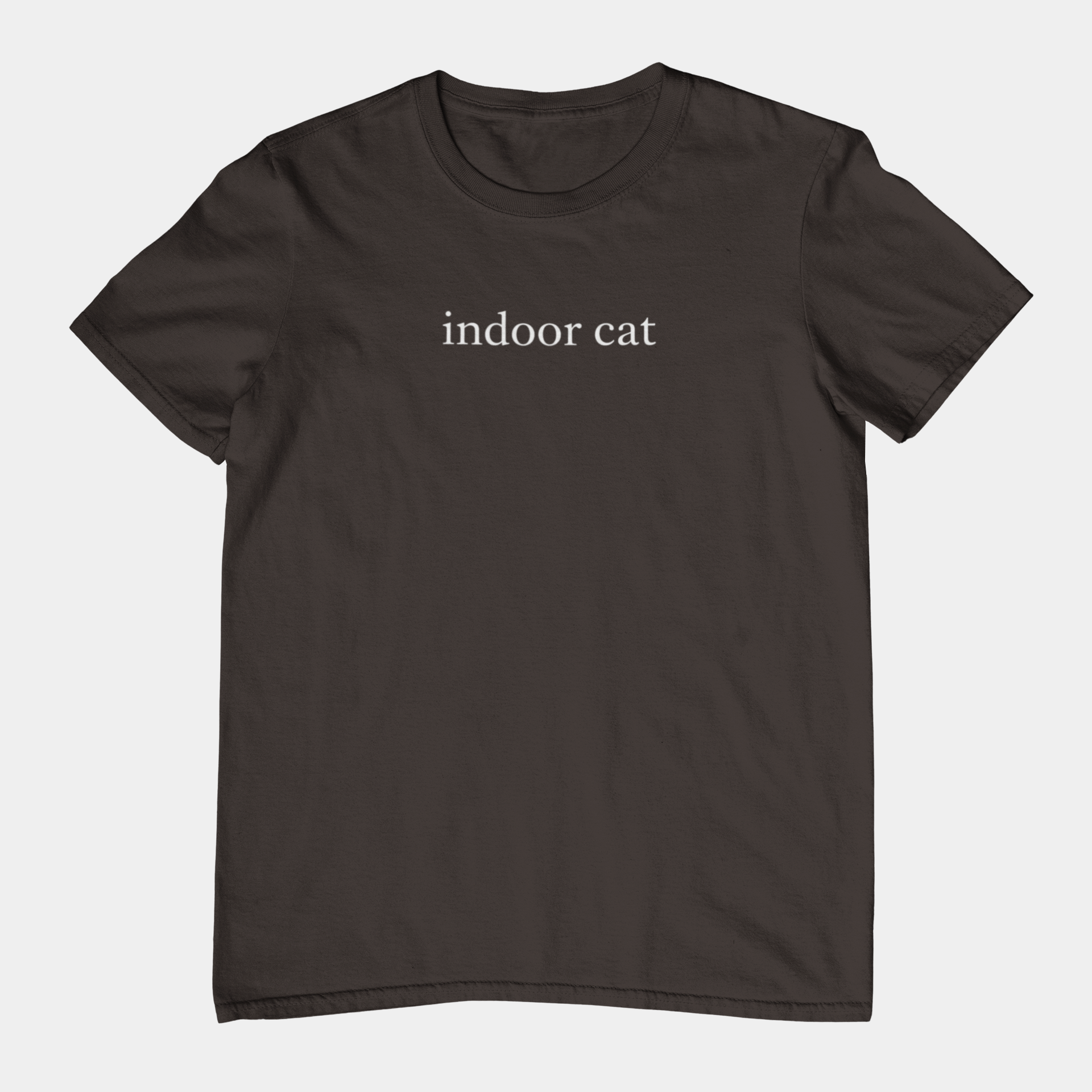 T-Shirt indoor cat Shirt – Funny Introvert Minimalist Cat Lover T-Shirt
