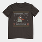 T-Shirt Overstimulated But Festive - Ugly Christmas Sweater Shirt Opossum