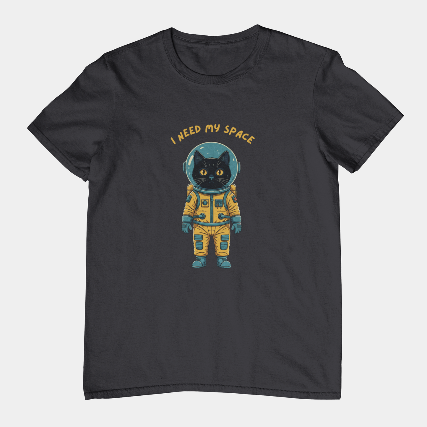 T-Shirt I Need My Space Cat Shirt – Funny Astronaut Cat Graphic Tee