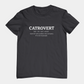 T-Shirt Catrovert Definition Shirt – Funny Introvert Cat Lover T-Shirt