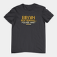 T-Shirt BRAIN BUFFERING Retro Pixel ADHD Loading Screen Graphic T-Shirt