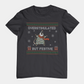 T-Shirt Overstimulated But Festive - Ugly Christmas Sweater Shirt Opossum