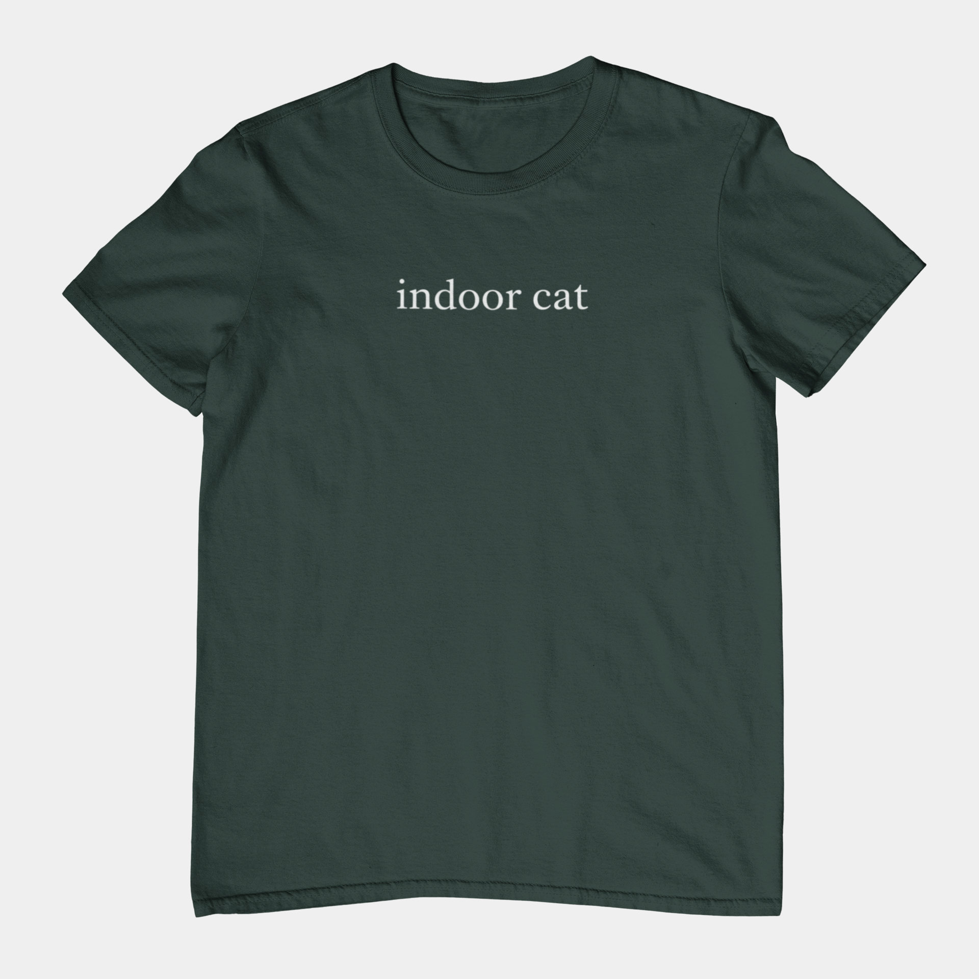 T-Shirt indoor cat Shirt – Funny Introvert Minimalist Cat Lover T-Shirt