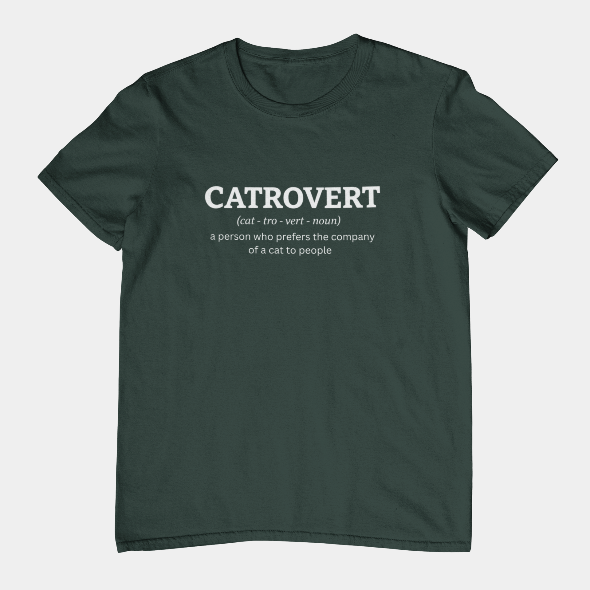 T-Shirt Catrovert Definition Shirt – Funny Introvert Cat Lover T-Shirt