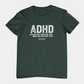 T-Shirt ADHD Because Why Finish One Task Shirt – Funny Distressed Graphic Tee