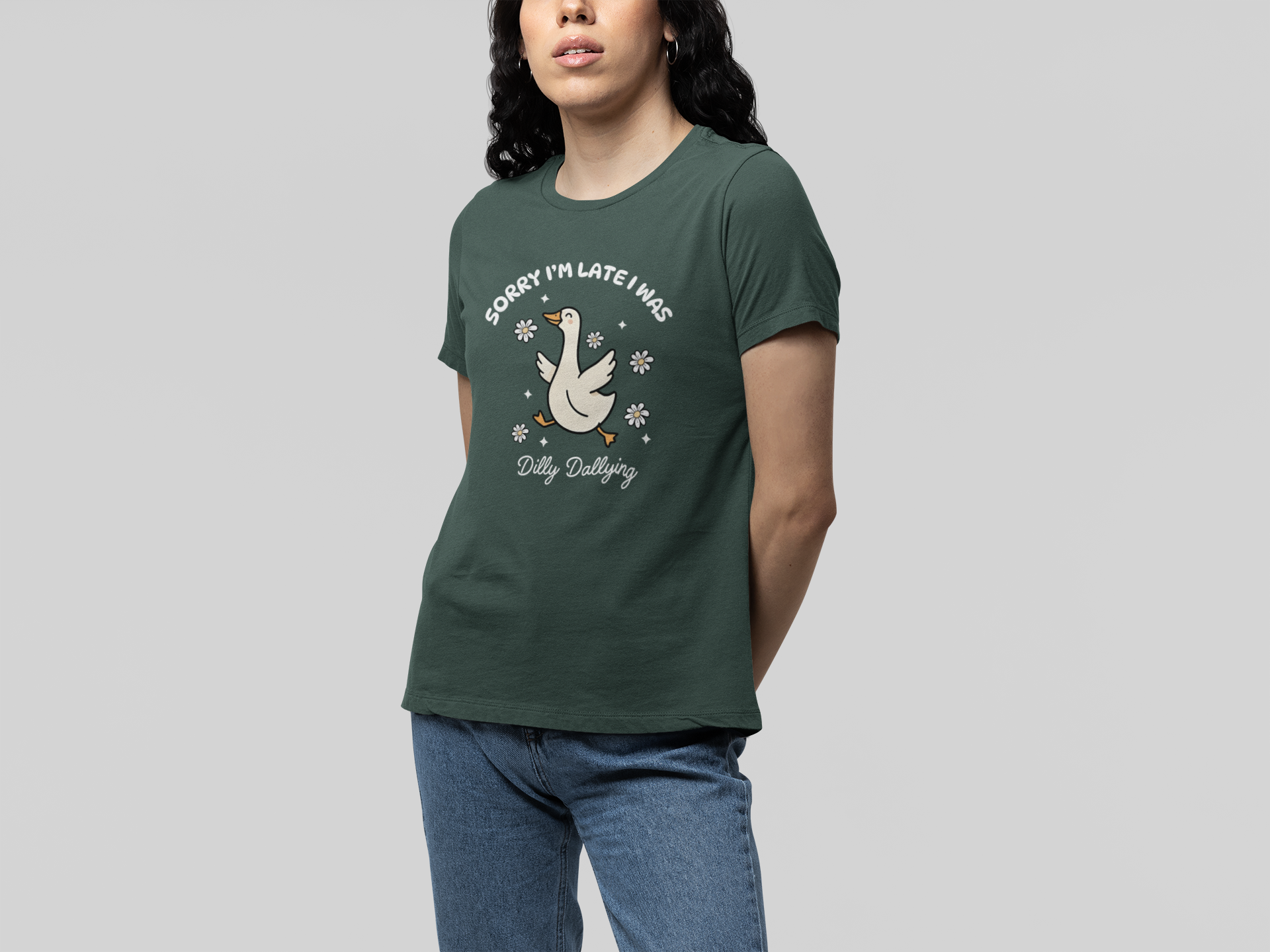 T-Shirt Sorry I'm Late I Was Dilly Dallying - Funny Always Late Shirt