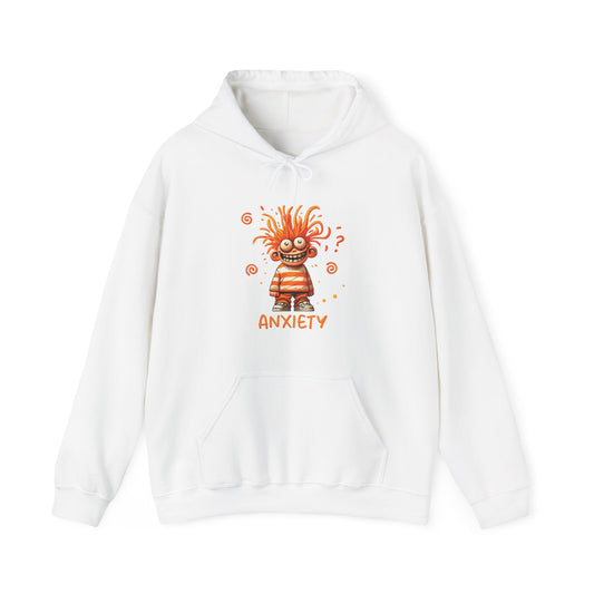 White Anxiety – Anxious Hoodie for Women | Fidget & Anti Anxiety Hoodie