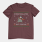 T-Shirt Overstimulated But Festive - Ugly Christmas Sweater Shirt Opossum