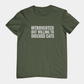 T-Shirt Introverted But Willing to Discuss Cats Shirt – Distressed Cat Tee