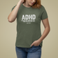 T-Shirt ADHD Because Why Finish One Task Shirt – Funny Distressed Graphic Tee