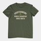 T-Shirt Overthinking World Champion T-Shirt – Funny Varsity Graphic Tee