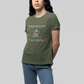 T-Shirt Overstimulated But Festive - Ugly Christmas Sweater Shirt Opossum
