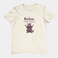T-Shirt Relax There’s Chaos Everywhere T-Shirt – Vintage Raccoon Humor Tee