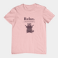 T-Shirt Relax There’s Chaos Everywhere T-Shirt – Vintage Raccoon Humor Tee