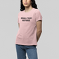 T-Shirt SMALL TALK REFUGEE Shirt – Funny Introvert Minimalist Graphic Tee