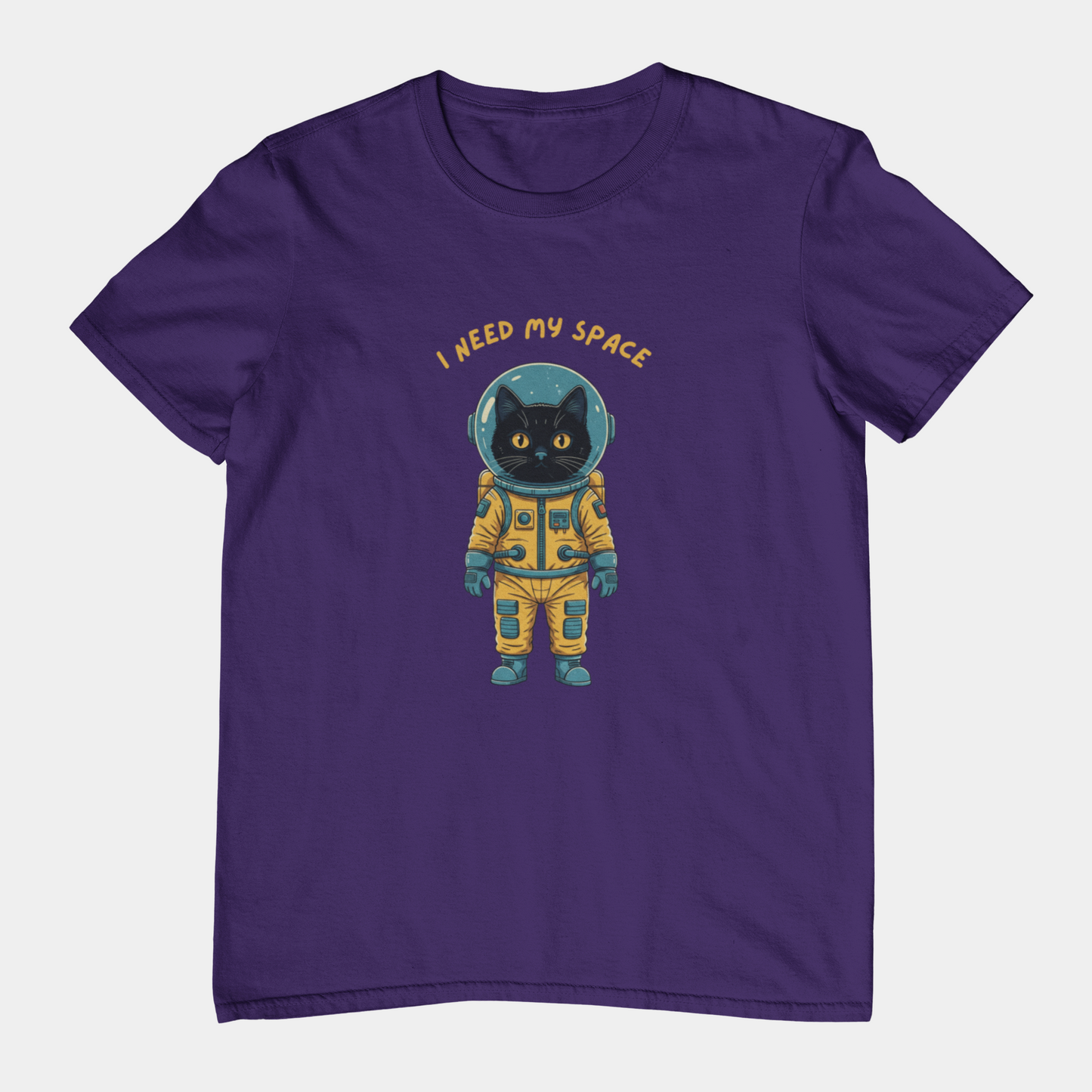 T-Shirt I Need My Space Cat Shirt – Funny Astronaut Cat Graphic Tee