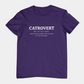 T-Shirt Catrovert Definition Shirt – Funny Introvert Cat Lover T-Shirt