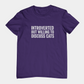 T-Shirt Introverted But Willing to Discuss Cats Shirt – Distressed Cat Tee
