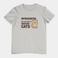 T-Shirt Introverted But Willing to Discuss Cats Shirt – Grumpy Cat T-Shirt
