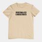 T-Shirt OVERSTIMULATED & UNDERESTIMATED ADHD Minimalist Graphic T-Shirt