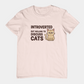 T-Shirt Introverted But Willing to Discuss Cats Shirt – Grumpy Cat T-Shirt