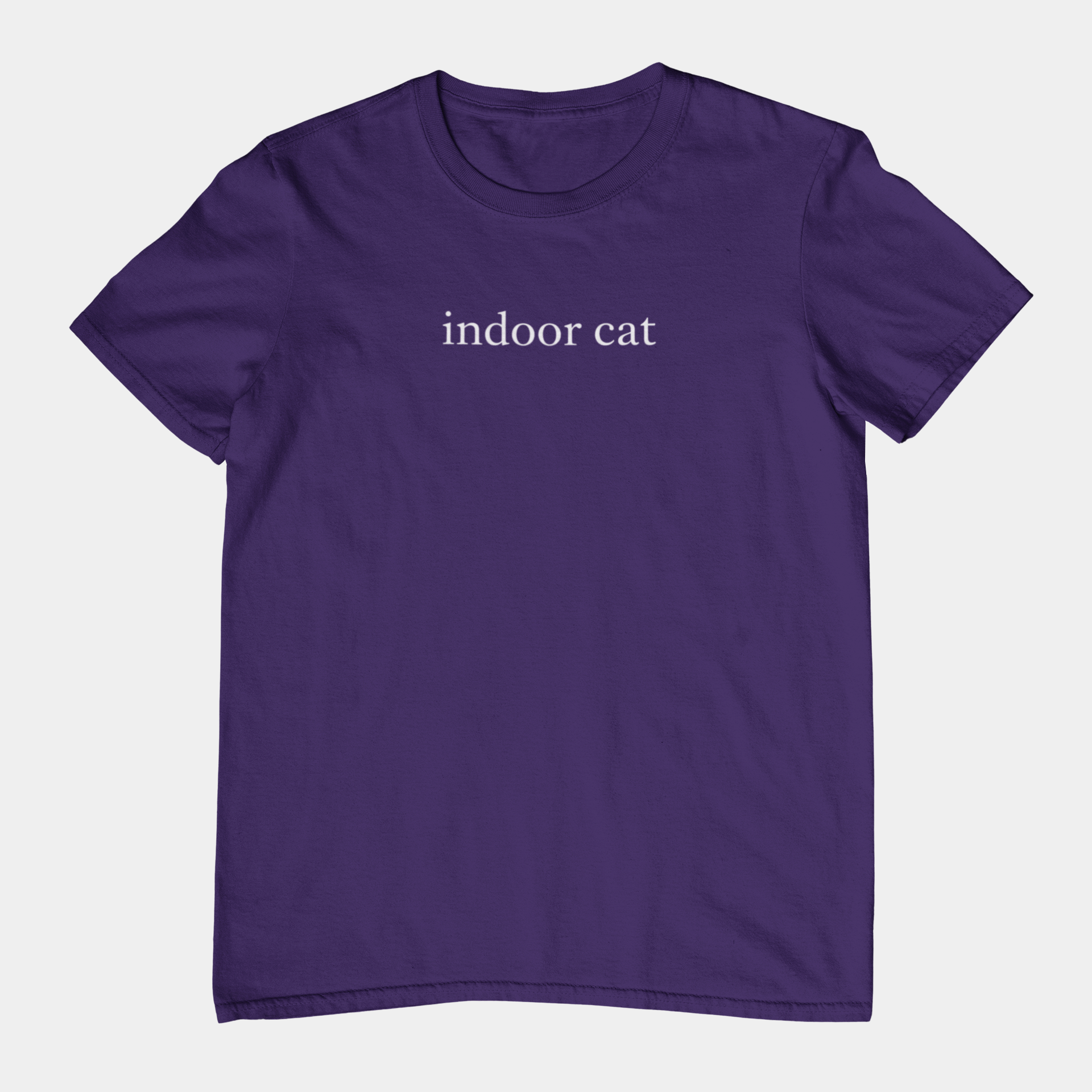 T-Shirt indoor cat Shirt – Funny Introvert Minimalist Cat Lover T-Shirt