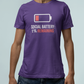 T-Shirt SOCIAL BATTERY: 1% Remaining T-Shirt – Funny Introvert Graphic Tee