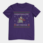 T-Shirt Overstimulated But Festive - Ugly Christmas Sweater Shirt Opossum
