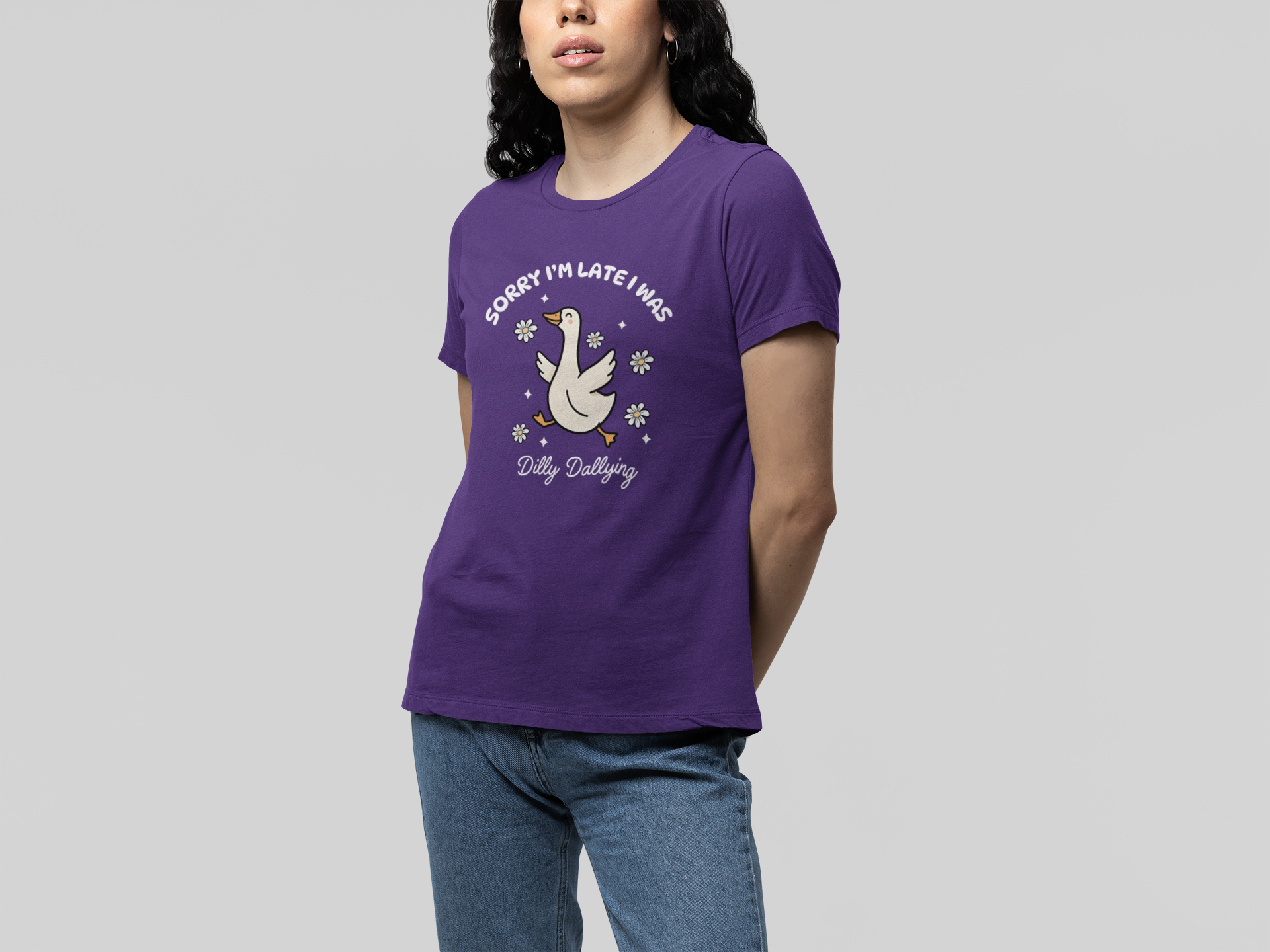 T-Shirt Sorry I'm Late I Was Dilly Dallying - Funny Always Late Shirt