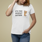 T-Shirt IT'S TOO PEOPLEY OUTSIDE Shirt – Funny Cat Lover Introvert Tee
