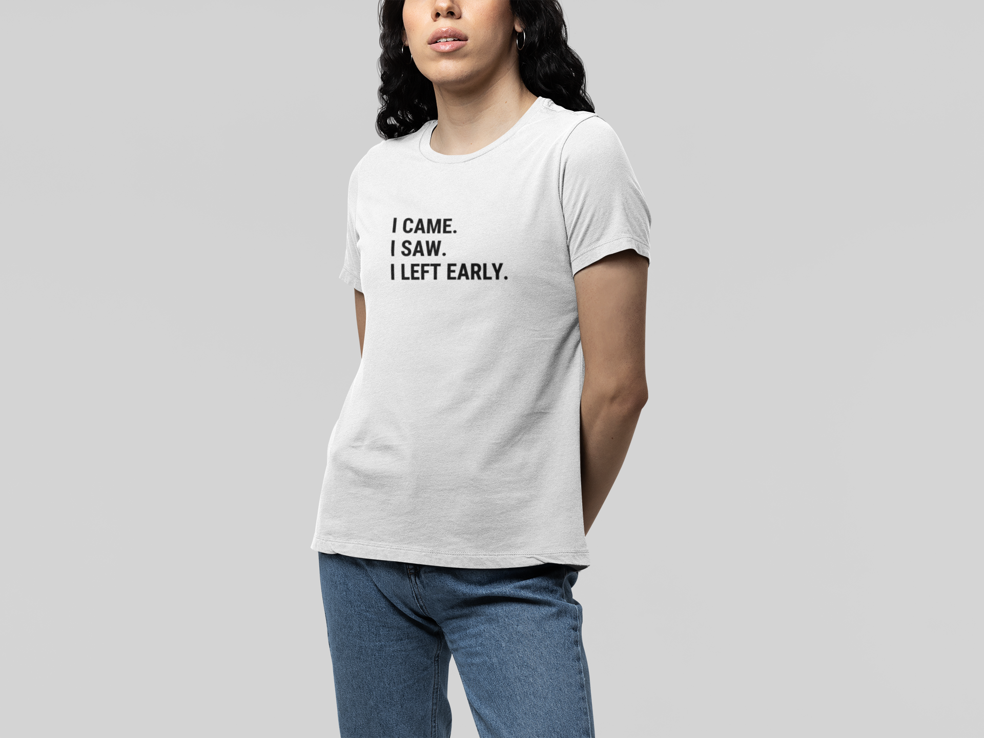 T-Shirt I CAME I SAW I LEFT EARLY Shirt – Funny Introvert Graphic Tee