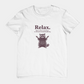 T-Shirt Relax There’s Chaos Everywhere T-Shirt – Vintage Raccoon Humor Tee